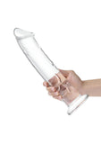 Glas Dildo Glass with Veins and Flat Base 12in - Clear