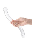 Glas Pelvic Glass Wand Double Ended 11in - Clear