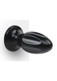 Lux Fetish Grooved Butt Plug 5in - Black