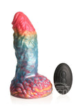 Creature Cocks Rainbow Phoenix Vibrating Silicone Dildo