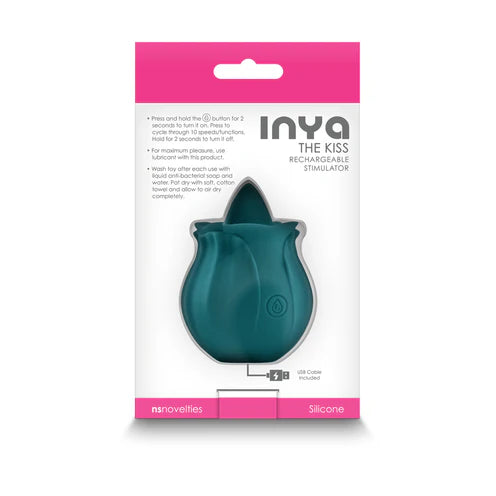 INYA The Kiss Rechargeable Stimulator Dark Teal