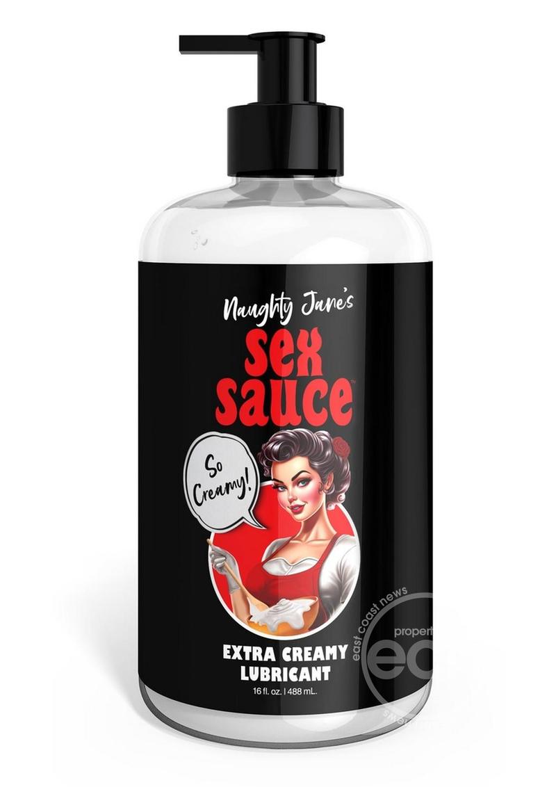 Naughty Jane's Sex Sauce Extra Creamy Lubricant 16oz