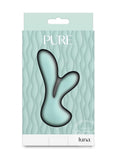 Pure Luna Rechargeable Silicone Rabbit Vibrator - Teal