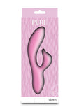 Pure Dawn Rechargeable Silicone Rabbit Vibrator - Pink