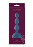 Secrets Kai Rechargeable Silicone Anal Plug - Teal