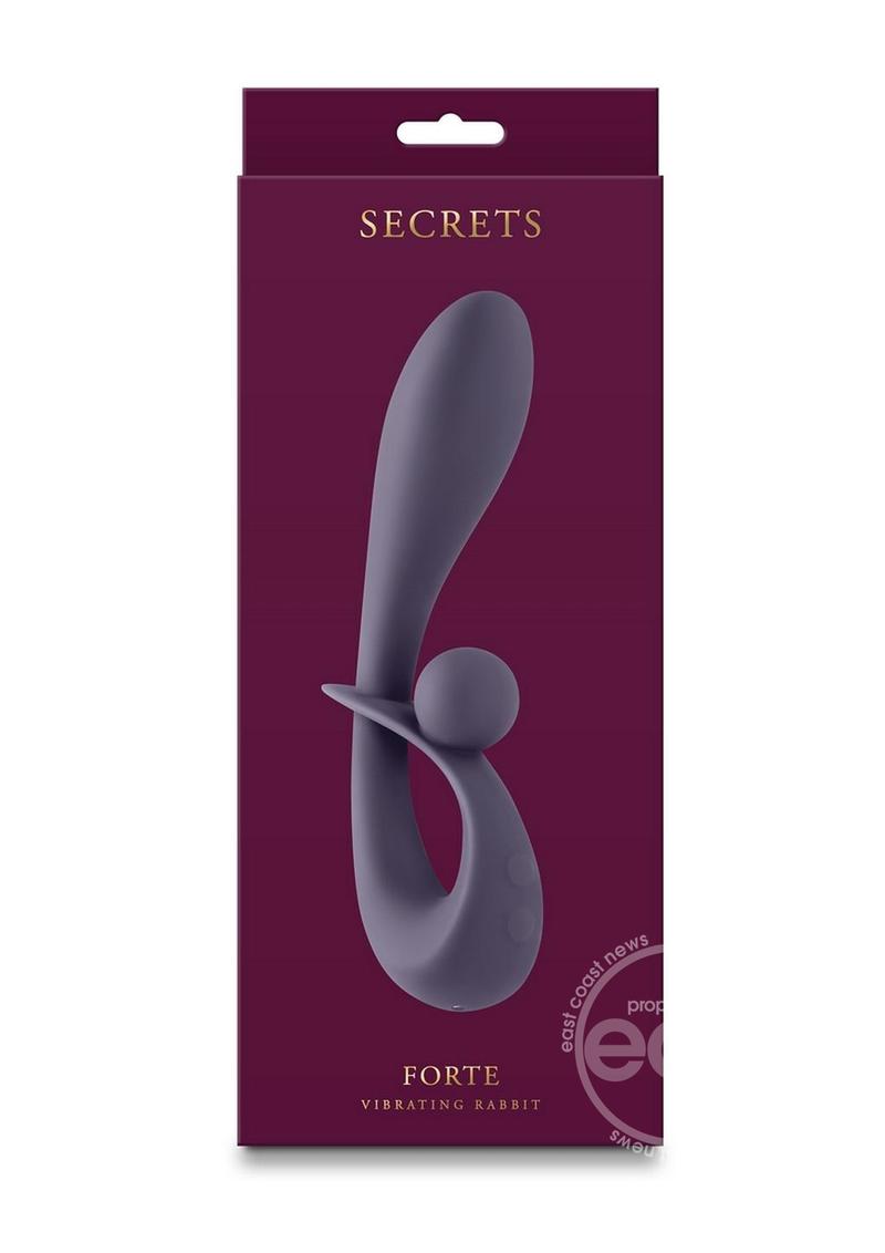 Secrets Forte Rechargeable Silicone Rabbit Vibrator - Purple