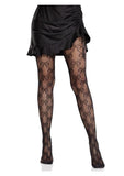 Leg Avenue Bow Net Tights - Black - O/S