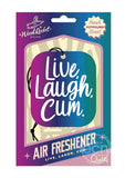 Live, Laugh, Cum Air Freshener - Multicolor