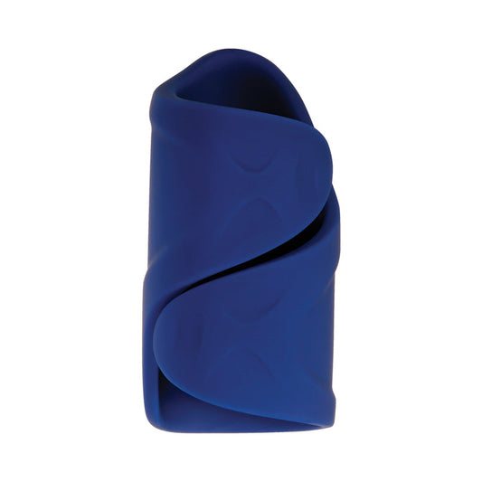 Gender X In's & Out's Rechargeable 5 in. Silicone Dildo and Vibrating Silicone Stroker Set Blue