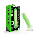 Blush Neo Elite Glow in the Dark Viper 7 in. Dual-Density Dildo - Neon Green