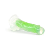 Blush Neo Elite Glow in the Dark Viper 7 in. Dual-Density Dildo - Neon Green