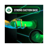 Blush Neo Elite Glow in the Dark Viper 7 in. Dual-Density Dildo - Neon Green