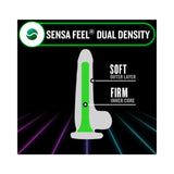 Blush Neo Elite Glow in the Dark Viper 7 in. Dual-Density Dildo - Neon Green