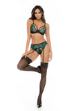 Mapale Three Piece Set Emerald & Black