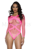 CRISS CROSS NET TEDDY PINK OS