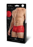 Lace King Lace Boxers - Red