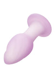 Lavender Haze Ridge Probe Silicone Rechargeable Anal Plug - Purple/White