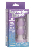 Lavender Haze Beaded Probe Silicone Rechargeable Anal Plug - Purple/White