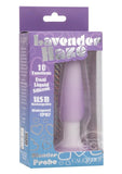 Lavender Haze Slender Probe Silicone Rechargeable Anal Plug - Purple/White