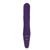 Evolved 2 Become 1 Rechargeable Remote-Controlled Silicone Strapless Strap-On With Suction Purple