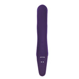 Evolved 2 Become 1 Rechargeable Remote-Controlled Silicone Strapless Strap-On With Suction Purple