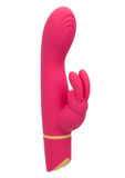 Love Bunny Vibrating G Bunny Rechargeable Silicone Rabbit Vibrator - Pink/Yellow