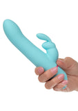 Love Bunny Rotating Bunny Rechargeable Silicone Rabbit Vibrator - Blue/Pink