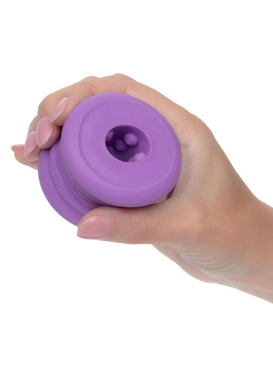 Slop Top Dirty Luv Silicone Glow In The Dark Stroker - Purple