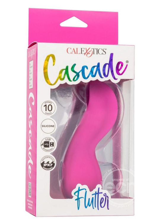 Cascade Flutter Rechargeable Silicone Vibrator - Pink