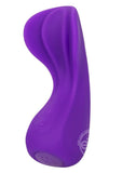 Cascade Wave Rechargeable Silicone Vibrator - Purple