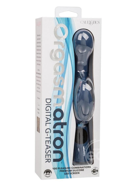 Orgasmatron Digital G-Teaser Rechargeable Silicone Massager - Blue