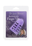 Dr. Laura Berman Rechargeable Silicone Finger Vibrator - Purple