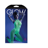 Fantasy Lingerie Glow Moonbeam Crotchless Bodystocking Green O/S