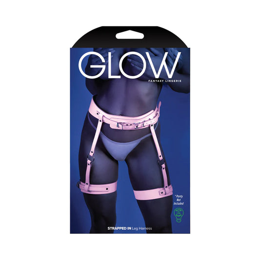 Strapped In GITD Leg Harness Light Pink O/S