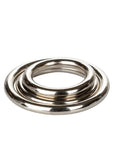 Silver Cock Rings (3 Piece Set) - Silver