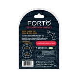 Forto F-22 Liquid Silicone Cock & Ball D-Ring Large Glow