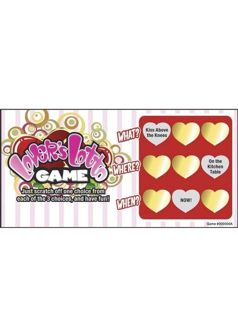 Lovers Lotto Game Scratch n Play Sex Game Singles
