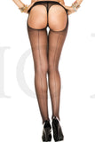 BACKSEAM STRING BACK SHEER PANTYHOSE