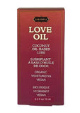 Love Oil Coconut Based Lubricant .50oz Mini Bottle with Dropper