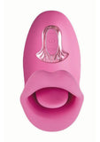 Clit-Tastic Tongue Licking Lover Rechargeable Silicone Stimulator - Pink