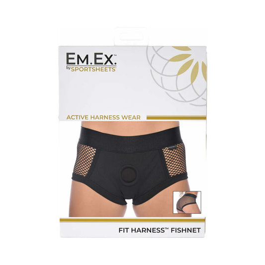 Sportsheets Em.Ex. Fit Harness Fishnet 2XL