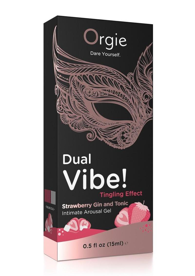 Orgie Dual Vibe Intimate Arousal Gel 0.5 fl oz - Strawberry Gin and Tonic