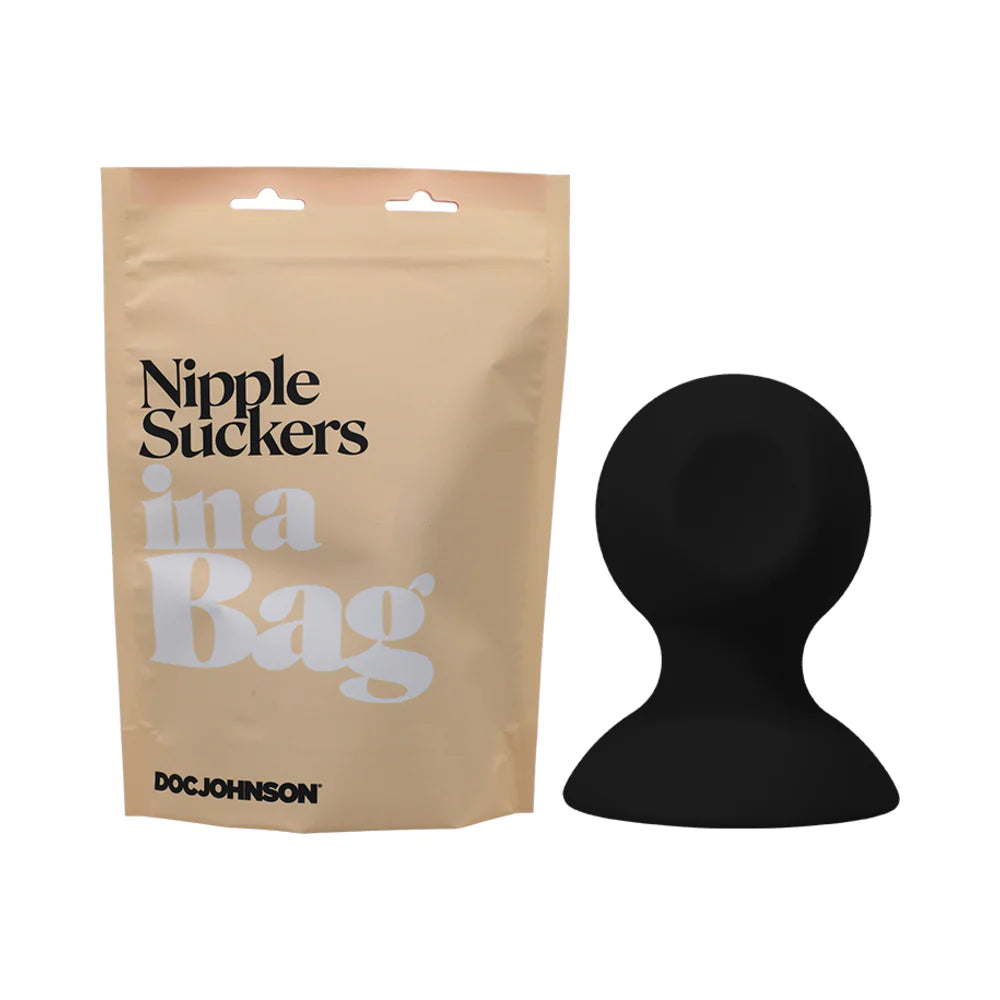 Doc Johnson In A Bag Nipple Suckers Silicone Black