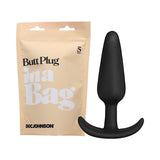 In a Bag Silicone Anal Plug 5in - Black