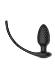 Nexus Tornado Silicone Rechargeable Remote Rotating Plug with Cock & Ball Rings - Black