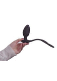 Nexus Tornado Silicone Rechargeable Remote Rotating Plug with Cock & Ball Rings - Black