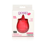 Curve Toys Gossip Cum Into Bloom Rechargeable Silicone Licking Rose