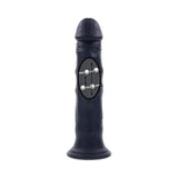 Evolved Black Thunder Vibrating Dildo with Moving Beads and Remote Control