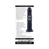 Evolved Black Thunder Vibrating Dildo with Moving Beads and Remote Control