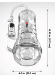 PDX Elite ViewTube Vac XXL Pump See-Thru EZ-Grip Pump Stroker - General Orifice - Clear